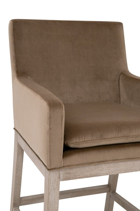 Timeless Minimalist Parsons Upholstered Counter Stool