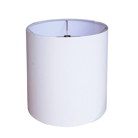 Drum Hard Back Anna Rayon Lamp Shade - White
