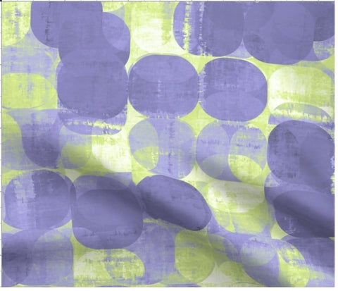 Drum Hardback Shade Made With Spoonflower Ikat Belgian Linen - Made to Order + Ships in 3 Weeks!