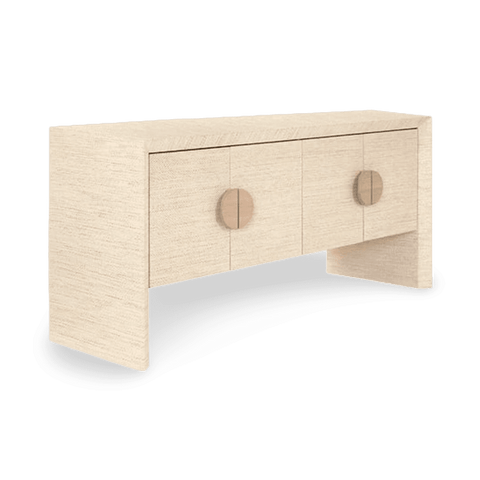 Contemporary Scandinavian Cerused Oak Buffet Cabinet