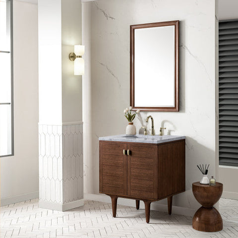 Amberly Mid Century Freestanding Bathroom Vanity with Single Bowl