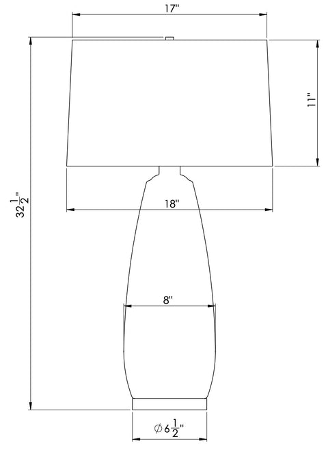 Duncan Accent Modern Drum Table Lamp