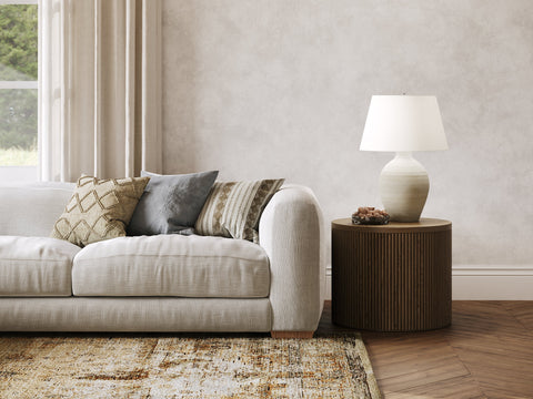 Dundalk Elegant Accent Table Lamp with Drum Shape