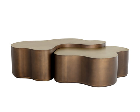 Modern Freeform Drum Nesting Table Set