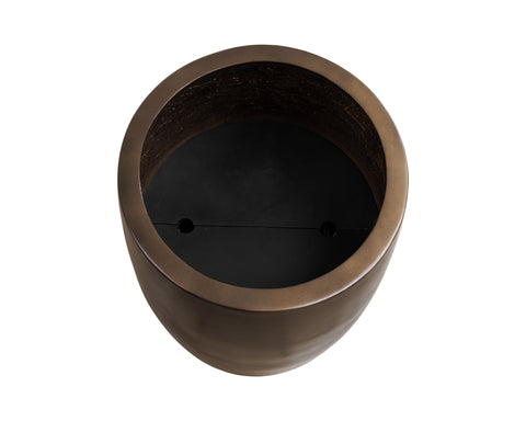 Decorating Essentials Contemporary Antique Round Planter