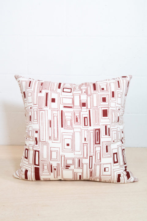 Powered by People Modern Graphic Square Accent Pillow with Removable Cover - 20 x 20