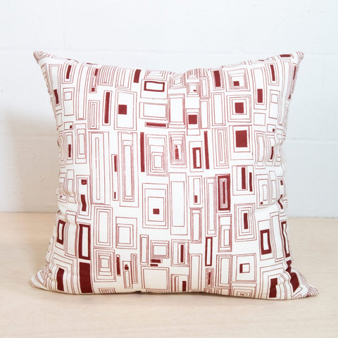 Powered by People Modern Graphic Square Accent Pillow with Removable Cover - 20 x 20