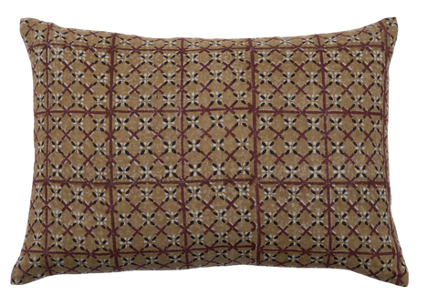 Filling Spaces Artful Traditionalist Bohemian Handcrafted Lumbar Pillow - 18 x 18 - 20 x 20 - 22 x 22 - 24 x 24 - 26X 26 - 14 x 20 - 14 x 40 - 18 x 40 - 16 x 50