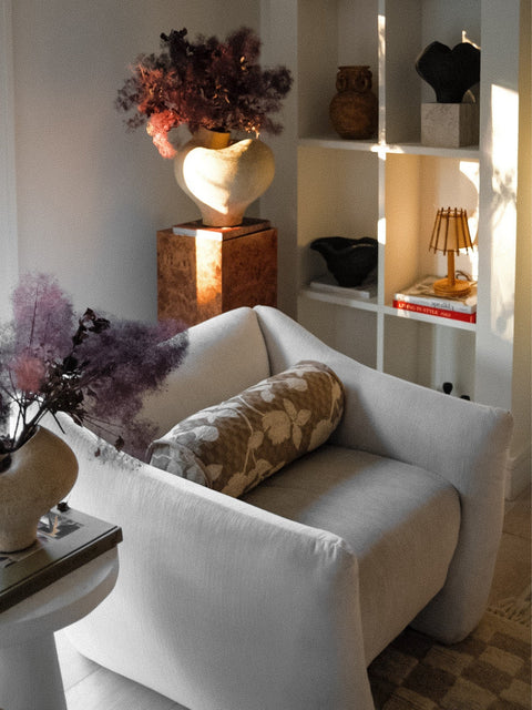 Artful Traditionalist Velvet Bolster Pillow Traditional