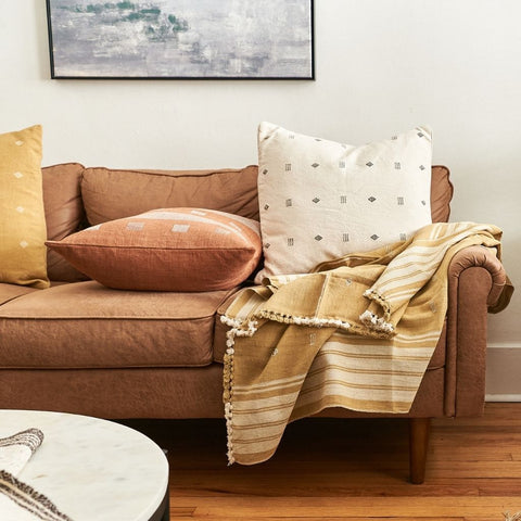 Powered by People Artful Traditionalist Organic Bohemian Accent Throw Pillow - 20 x 20