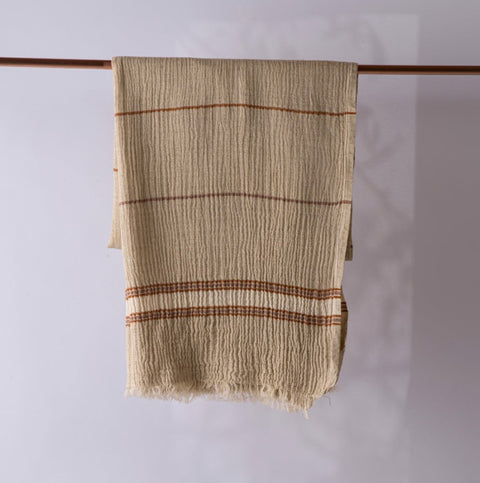 Hand loomed Muslin Linen Beach Towel