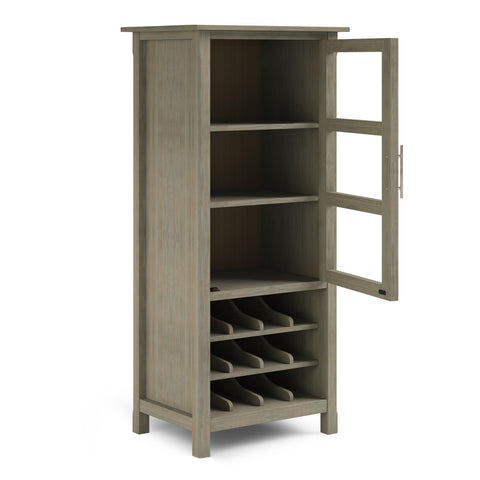 Avalon Contemporary Wine Cabinet with Pull Handles