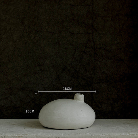 Decorating Essentials Modern Asymmetrical Matte Table Vase