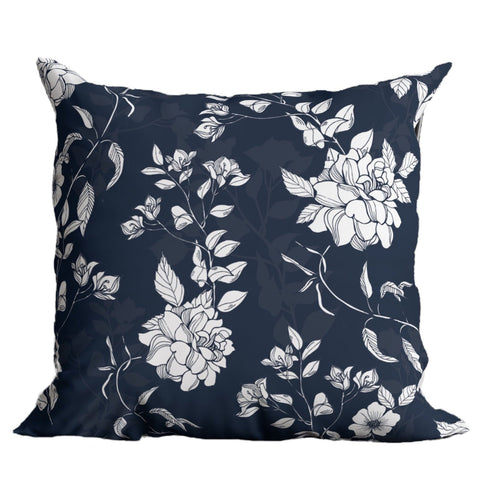 Powered by People Classic Floral Graphic Accent Throw Pillow - 18 x 18