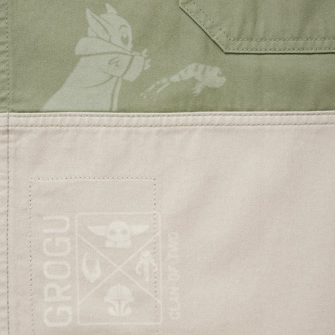 Bib Character Print Apron with Adjustable Pockets