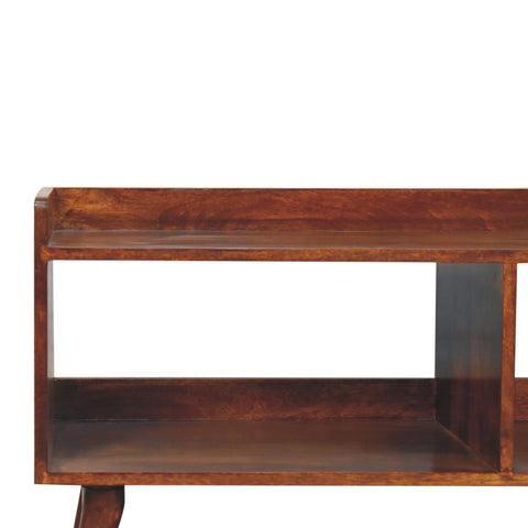 Mid Century Minimalist Solid Wood Media Console