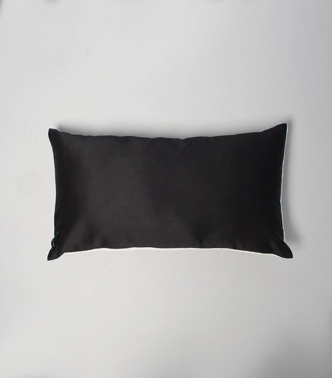Powered by People Monochromatic Minimalist Lumbar Rectangle Throw Pillow - 12 x 20