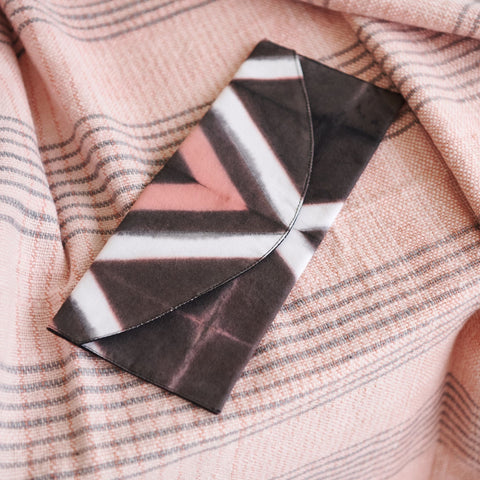 Chevron Graphic Handmade Flap Clutch