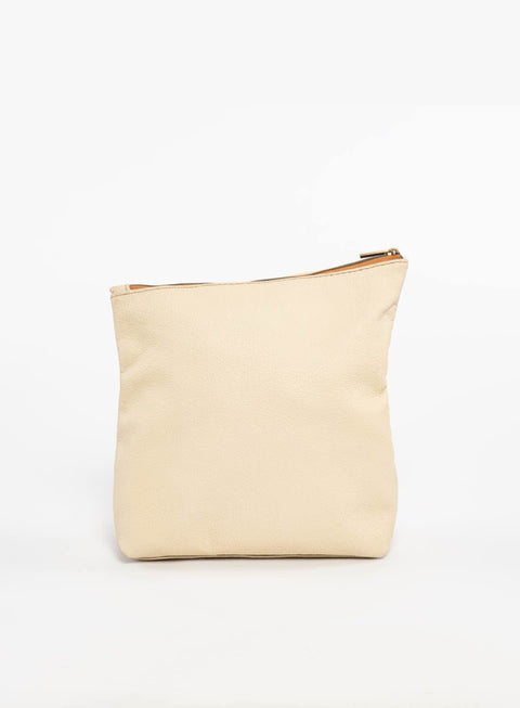 Designer Solid Black Zip Top Pouch