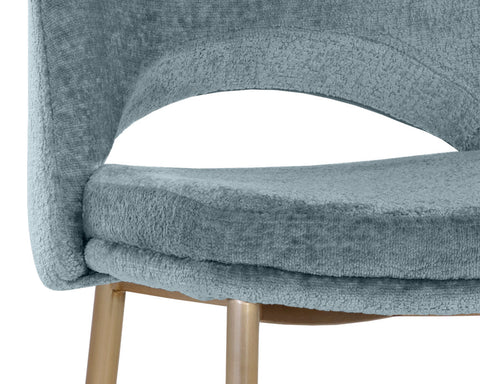 Timeless Minimalist Contemporary Keyhole Upholstered Counter Stool