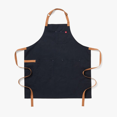Bib Apron with Adjustable Patch Pockets