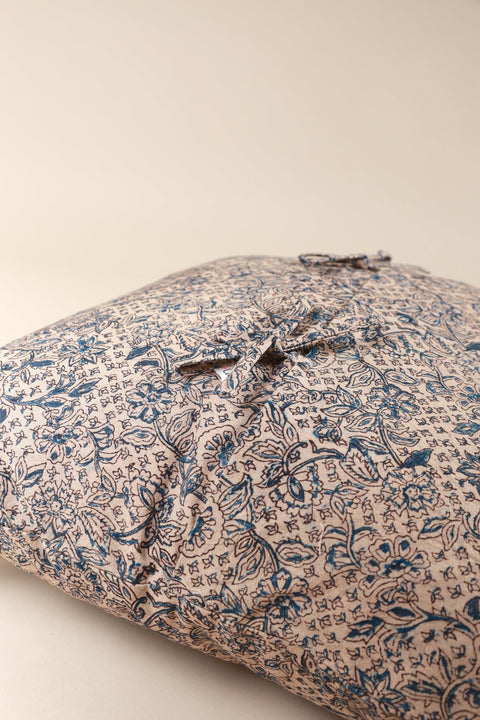 Powered by People Artful Traditionalist Bohemian Square Tie Pillow Cover - 20 x 20