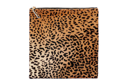 Leopard Animal Zipper Clutch