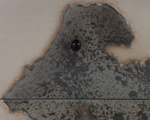 Arlington Contemporary Industrial Nightstand with Plinth Base