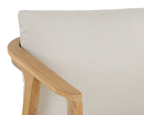 Outdoor Living & Garden Teak Barrel Dining Armchair