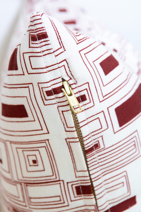 Powered by People Modern Graphic Square Accent Pillow with Removable Cover - 20 x 20