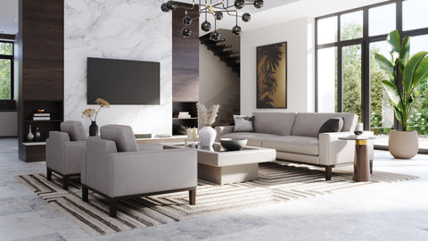 Timeless Minimalist Geometric Wool Area Rug - 8' x 10'