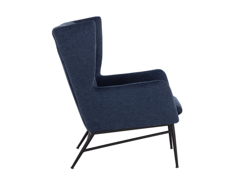 Timeless Minimalist Wingback Upholstered Lounge Chair