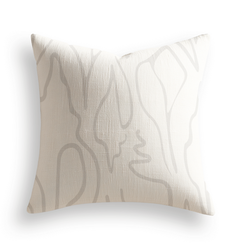 Edisto Throw Pillow in Fog