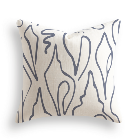 Edisto Throw Pillow in Ink