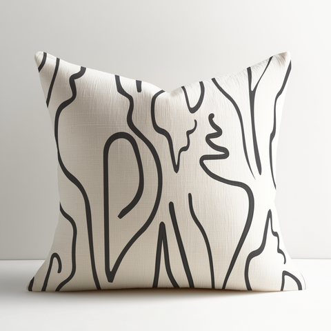 Edisto Throw Pillow in Jet