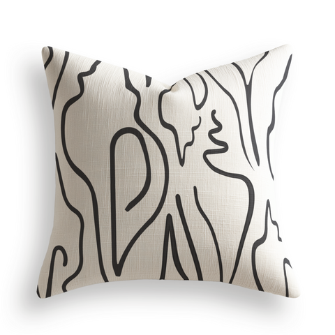 Edisto Throw Pillow in Jet