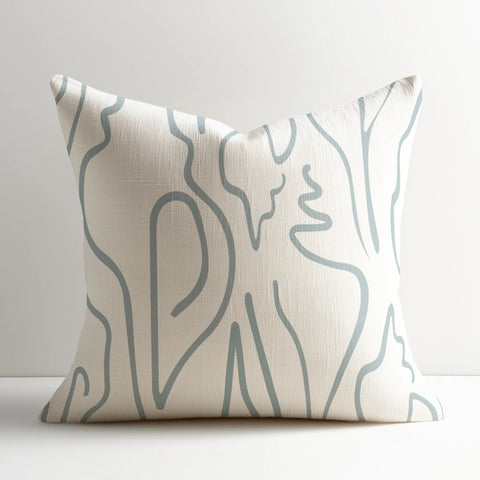 Edisto Throw Pillow in Turquoise