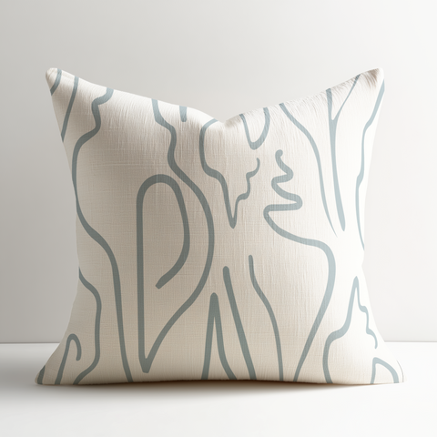 Edisto Throw Pillow in Turquoise
