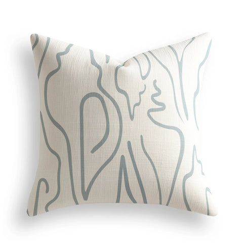 Edisto Throw Pillow in Turquoise