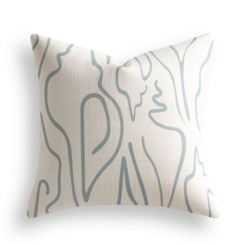 Edisto Throw Pillow in Turquoise