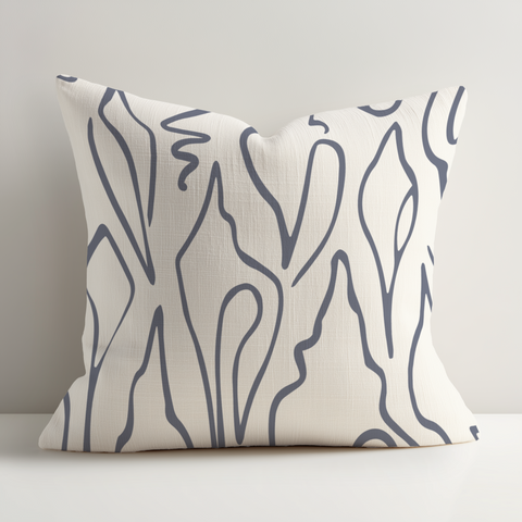 Edisto Throw Pillow in Ink