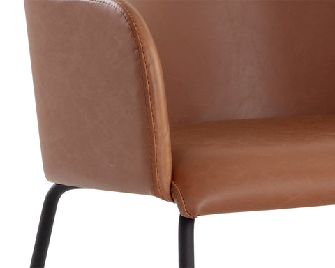 Timeless Minimalist Modern Upholstered Dining Armchair