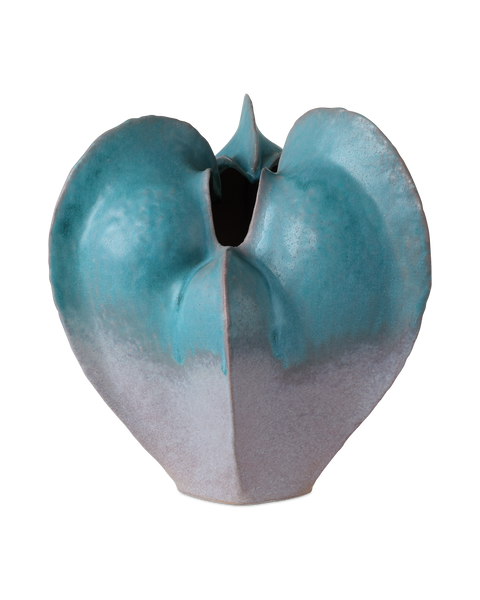 Decorating Essentials Asymmetrical Art Vase with Reactive Glaze