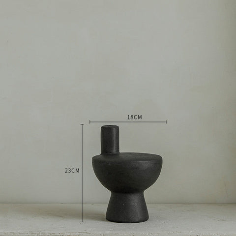 Decorating Essentials Modern Asymmetrical Matte Table Vase