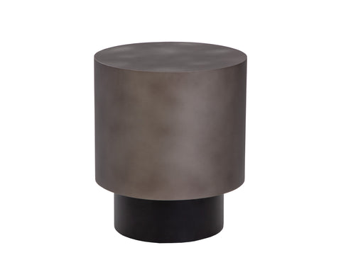 Sunpan Bernaby Timeless Minimalist Drum End Table - 18 W