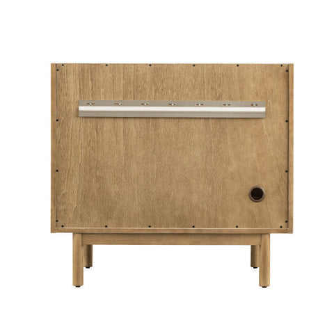 Laurent Mid Century Oak Bathroom Vanity with Single Bowl