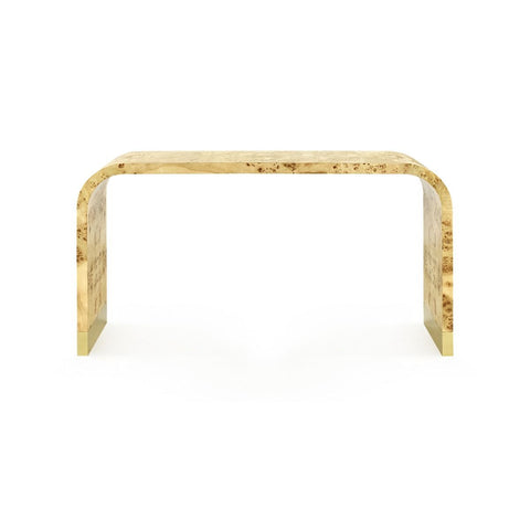 Villa & House Emil Artful Traditionalist Mid Century Curved Entryway Console - 60 W