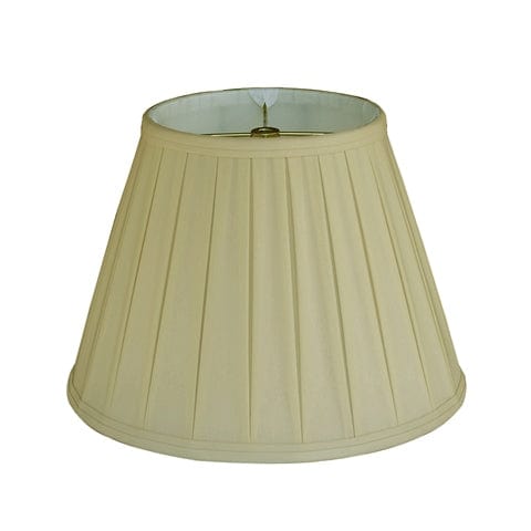 Empire English Pleat 100% Pongee Silk Lamp Shade - Champagne