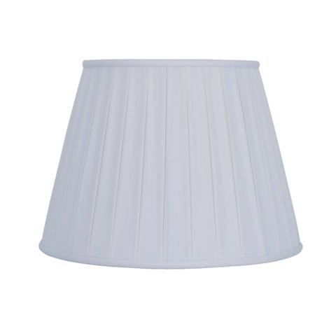 Empire English Pleat 100% Pongee Silk Lamp Shade - Oyster