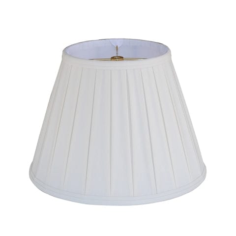 Empire English Pleat Anna Rayon Lamp Shade - White